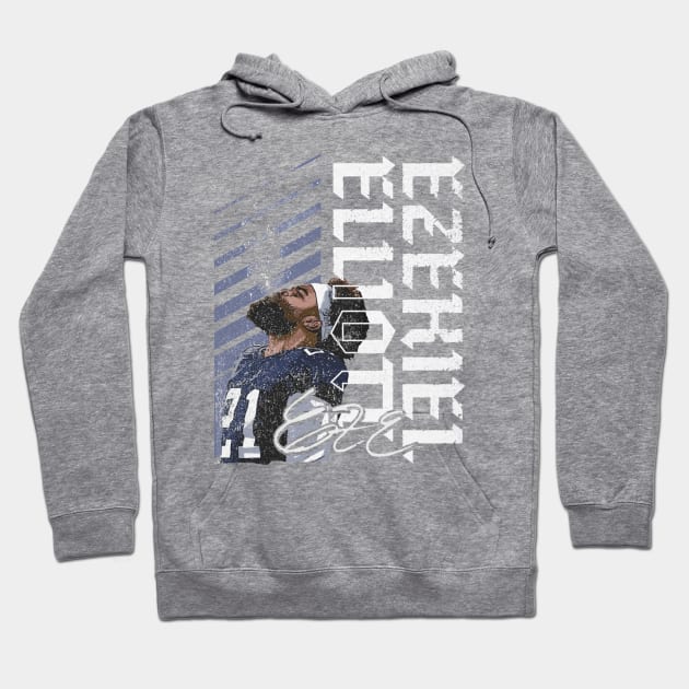 Ezekiel Elliott Dallas Spray Hoodie by MASTER_SHAOLIN